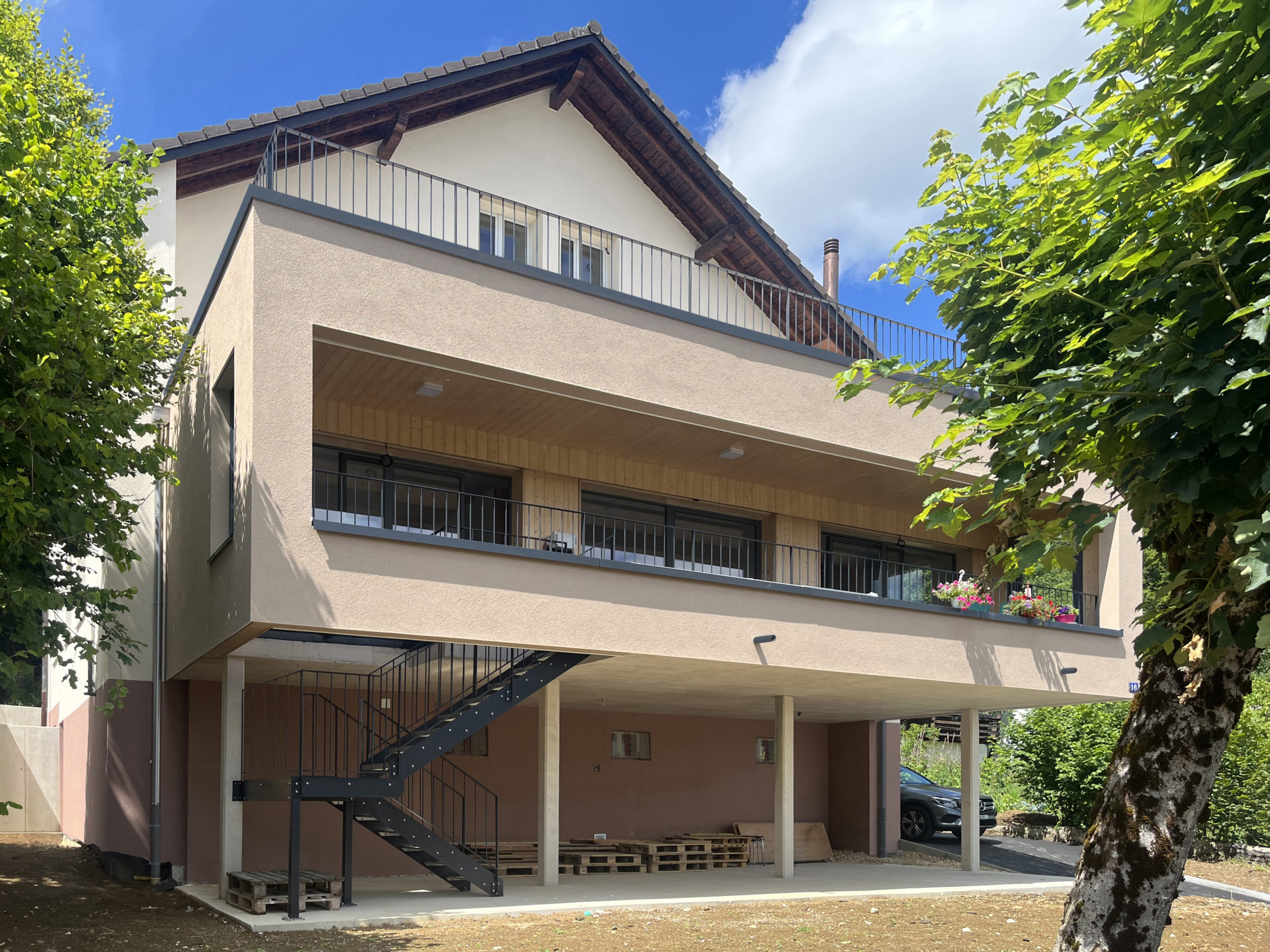 cédric haldimann architecte - extension d'une maison d'habitation