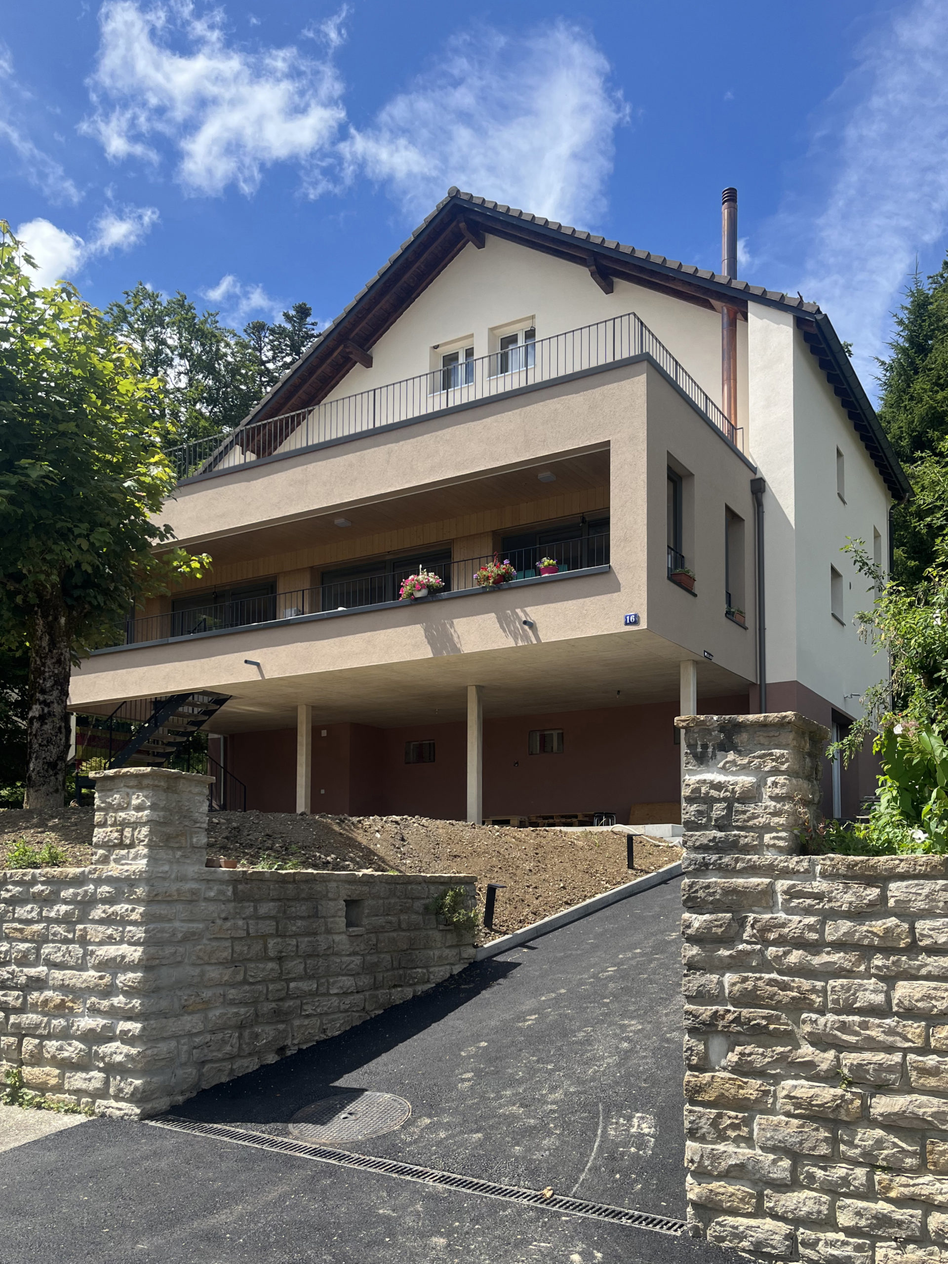 cédric haldimann architecte - extension d'une maison d'habitation