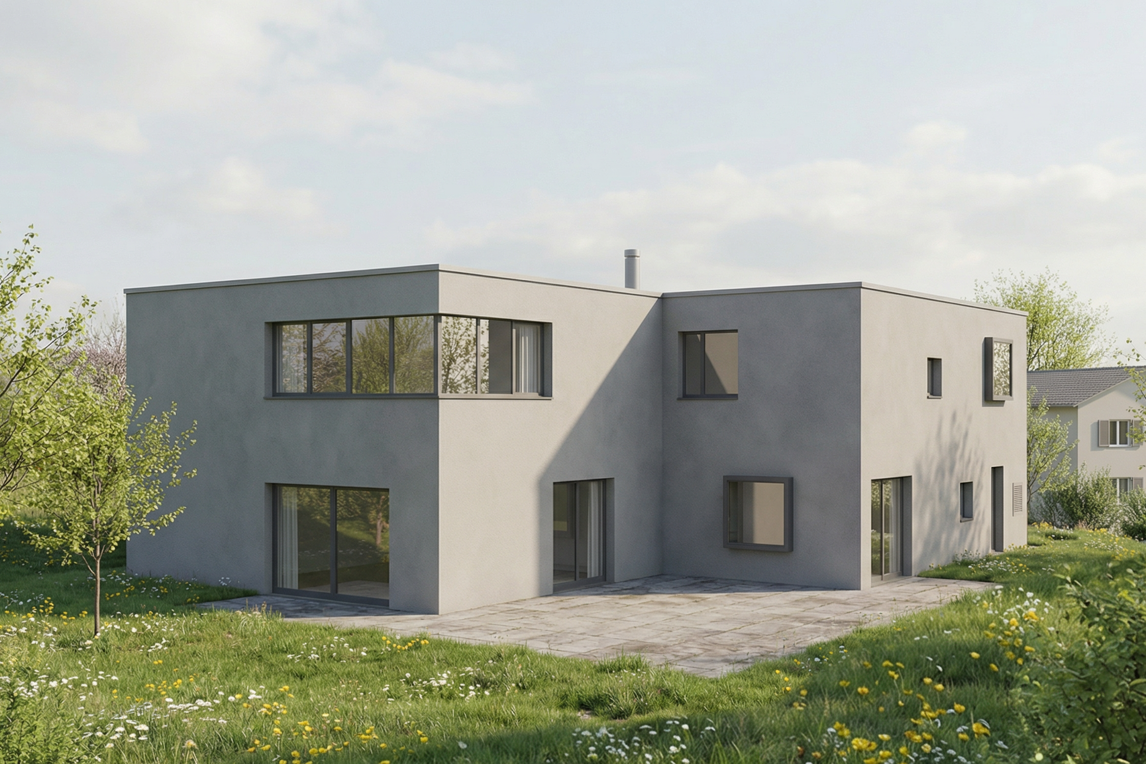 cédric haldimann architecte - extension d'une maison par un atelier