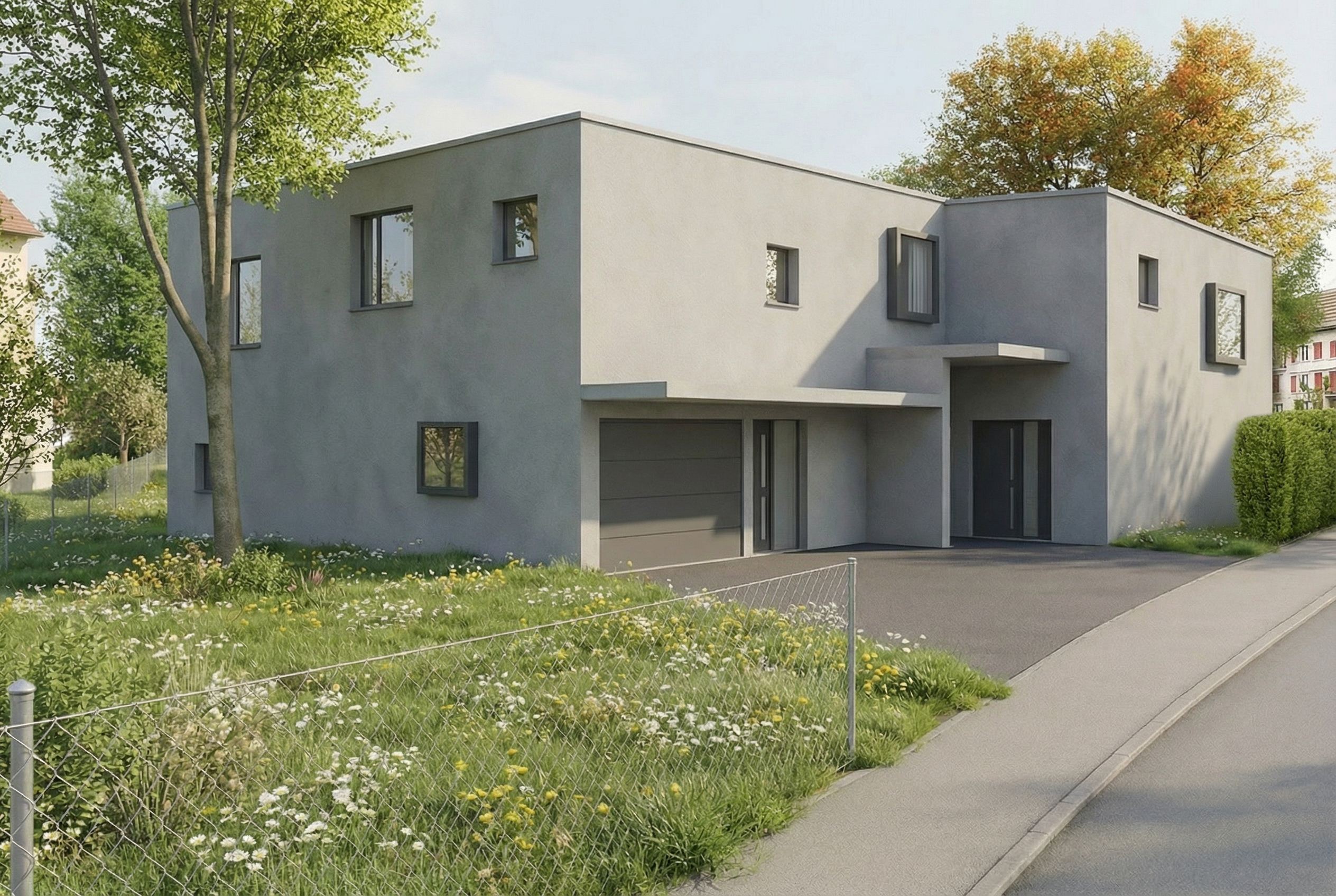 cédric haldimann architecte - extension d'une maison par un atelier